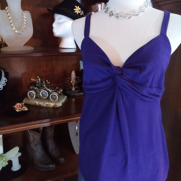 Ann Taylor Purple Summer Top, Sz Large, NWOT - Picture 12 of 16